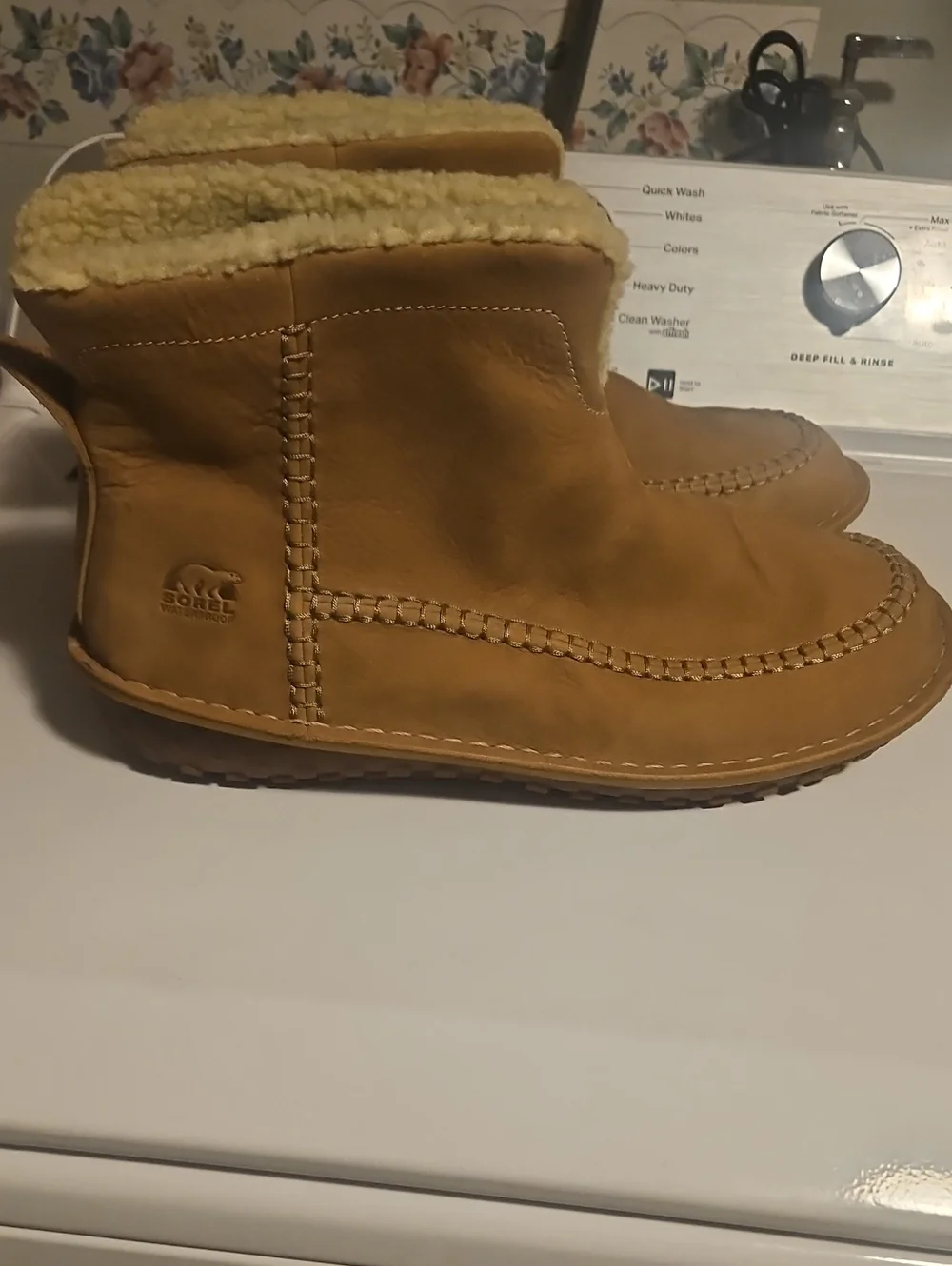 Sorel Mens Bota Chestnut Faux-Sherpa Lined